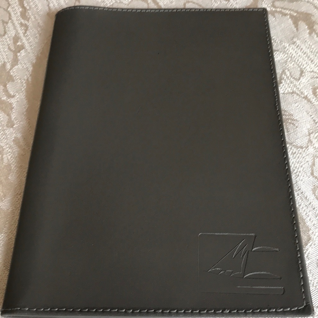 Grey Leather Passport License Credit Card Wallet